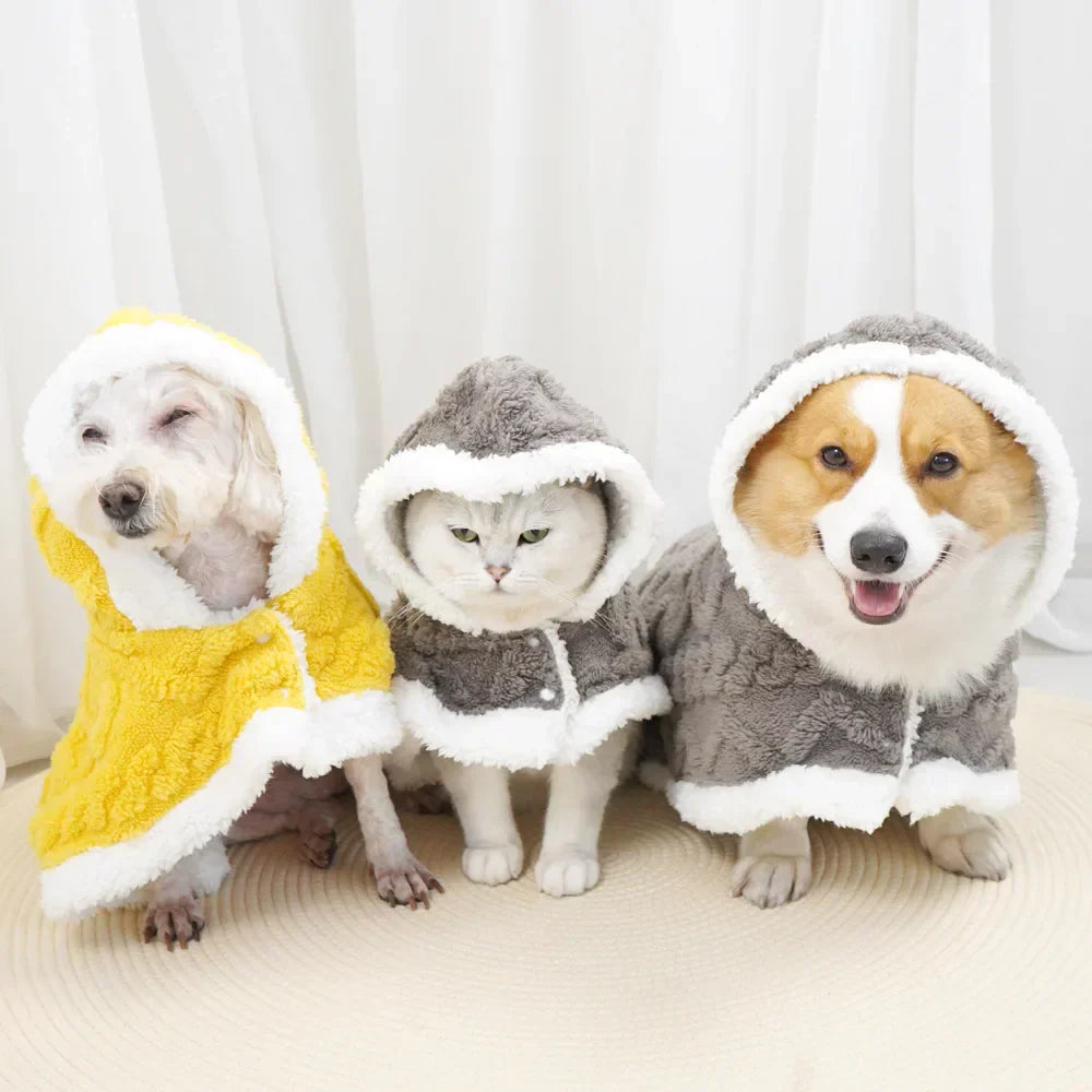 DecorBites™ Cozy Velvet Pet Blanket for Autumn/Winter Comfort