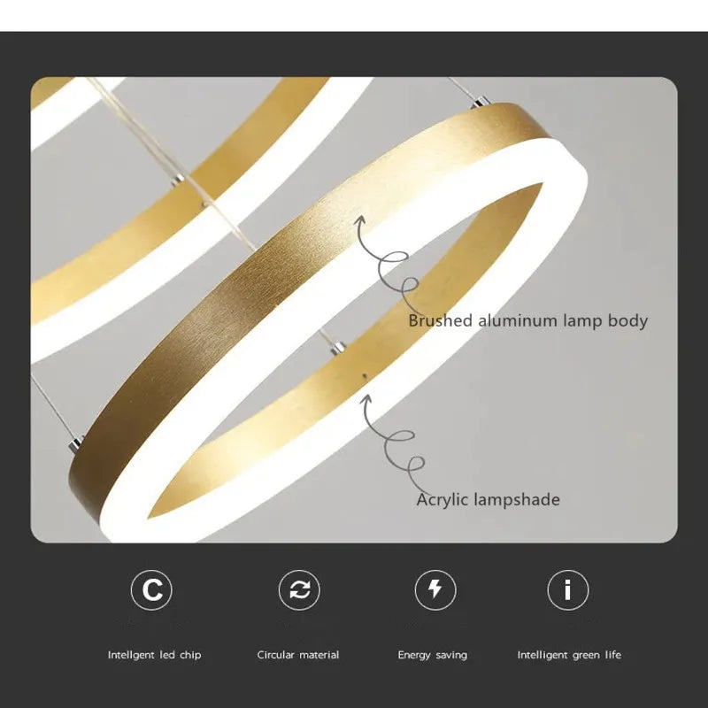 DecorBites™ LED Pendant Lights: Modern Fashion for Living Room, Dining Room, Kitchen & Foyer