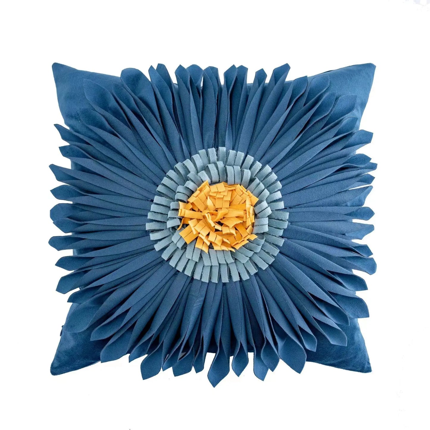DecorBites™ Geometric Tufted Tassel Cushion Cover Cotton Canvas Fall Pillow Cover