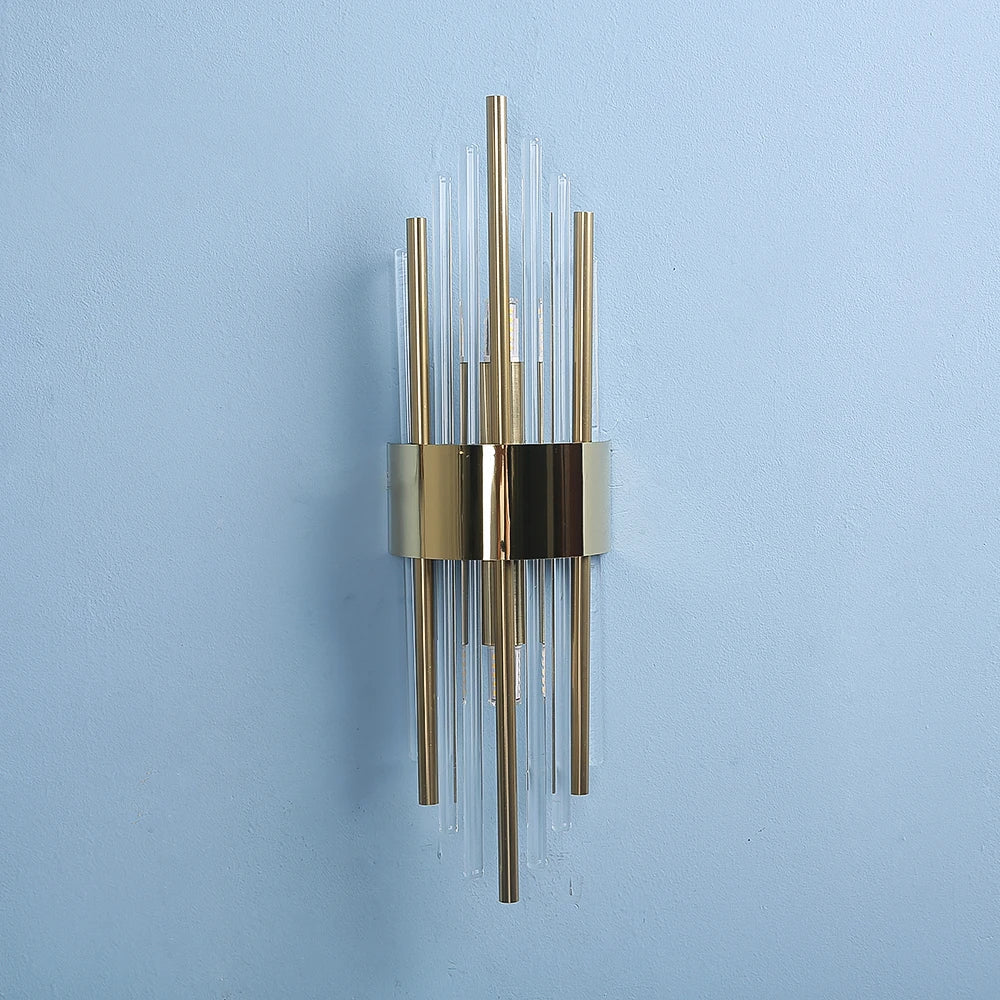 DecorBites™ Crystal Wall Lamp: Elegant Decor for Living Room, Bedroom, or Bedside Fixtures