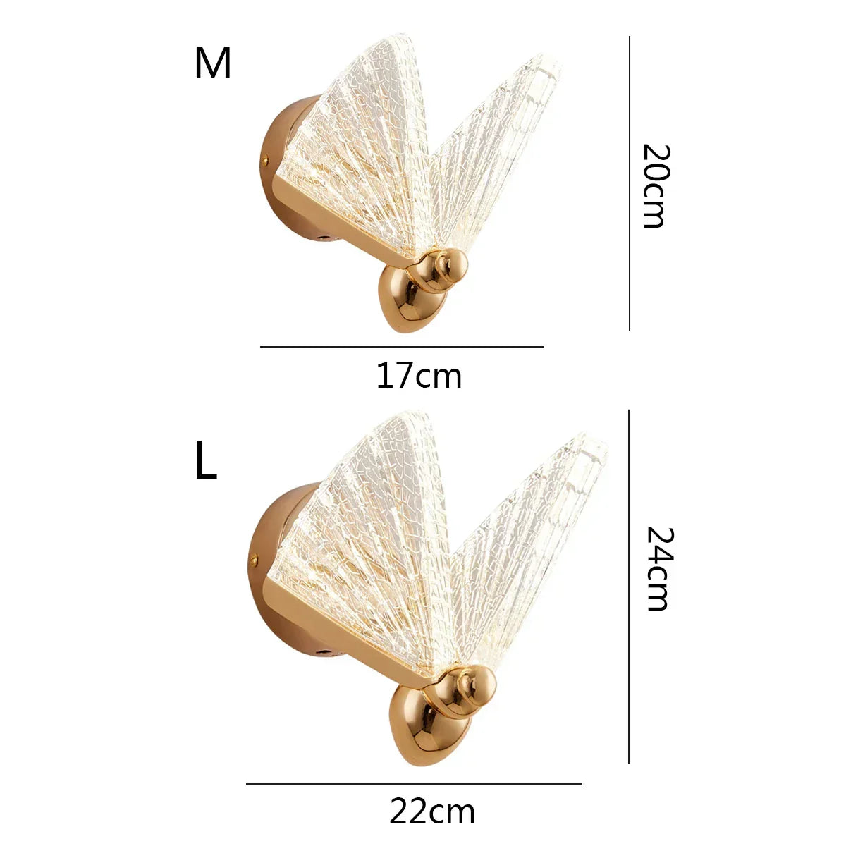 DecorBites™ LED Butterfly Wall Lamp: Modern Nordic Indoor Lighting for Home Living Room Staircase & Bedroom