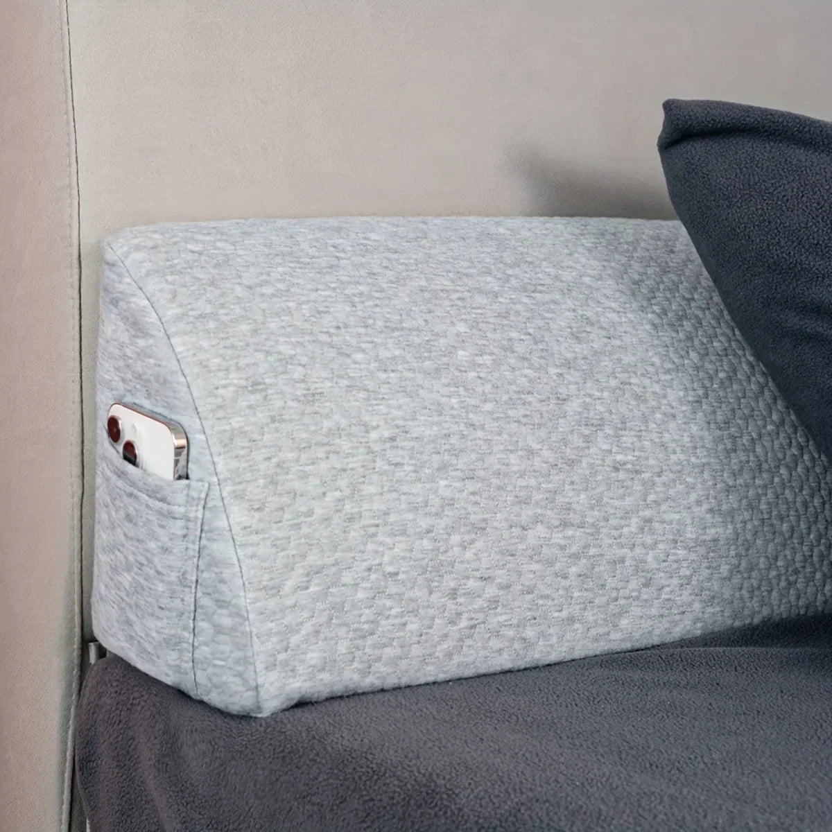 DecorBites™ Headboard Pillow Wedge for Mattress Gap Filler and Comfort - Bed Support