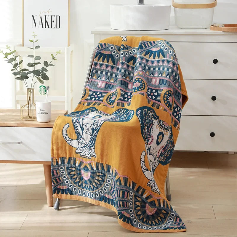 DecorBites™ Cotton Bath Towel - Soft & Absorbent 80x160cm - Large & Luxurious