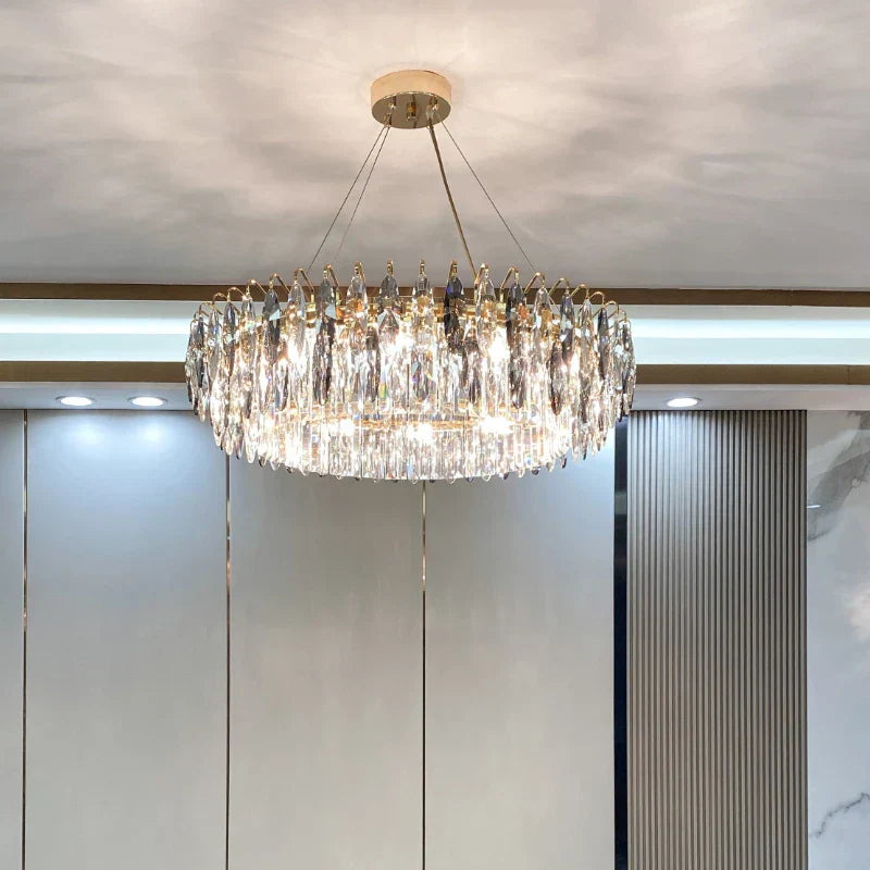 DecorBites™ Crystal Atmosphere Chandelier: Modern Luxury for Living Room, Dining Room, Bedroom