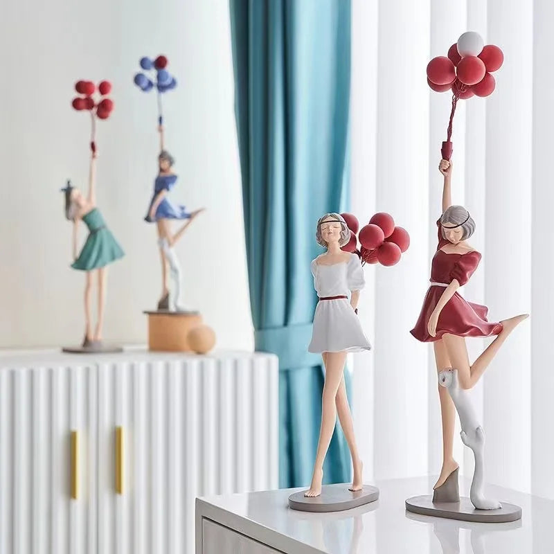 DecorBites™ Balloon Girls Resin Home Decor Ornaments