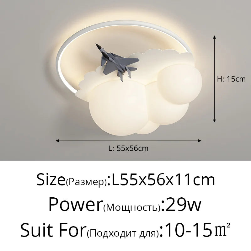 DecorBites™ LED Airplane Chandelier Lights for Modern Home Decor & Indoor Lighting