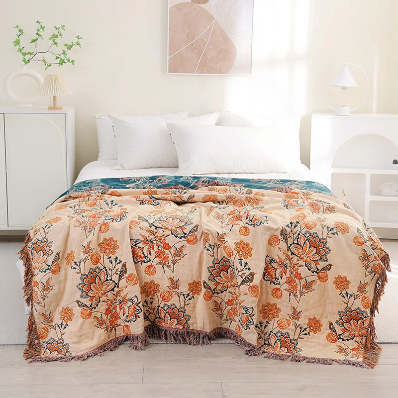DecorBites™ Cooling Cotton Blanket - Modern Simplicity Bed & Sofa Throw - 200x230CM