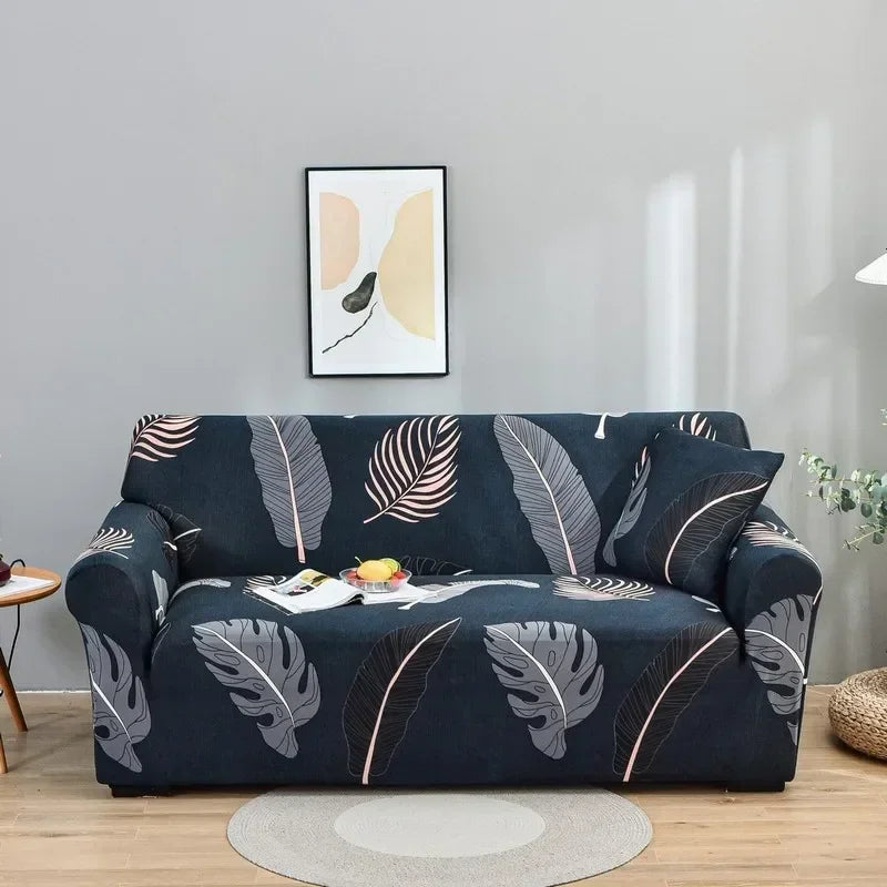 DecorBites™ Colorful Block Sofa Covers: Stretchy Loveseat Sectionals, Couch, Chair Slipcover