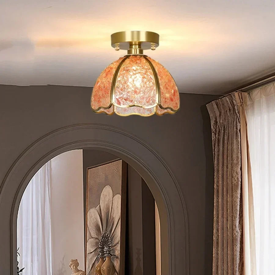 DecorBites™ Glass Crystal Ceiling Light Fixture Modern Nordic Design