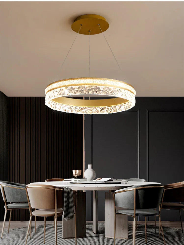 DecorBites™ LED Chandelier Pendant Light with Remote Control for Home Decor