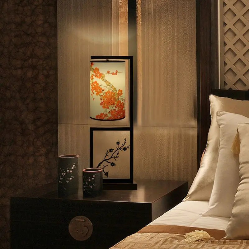 DecorBites™ Ancient Plum Blossom Chinese Style Floor Lamp - Creative Printing Picture
