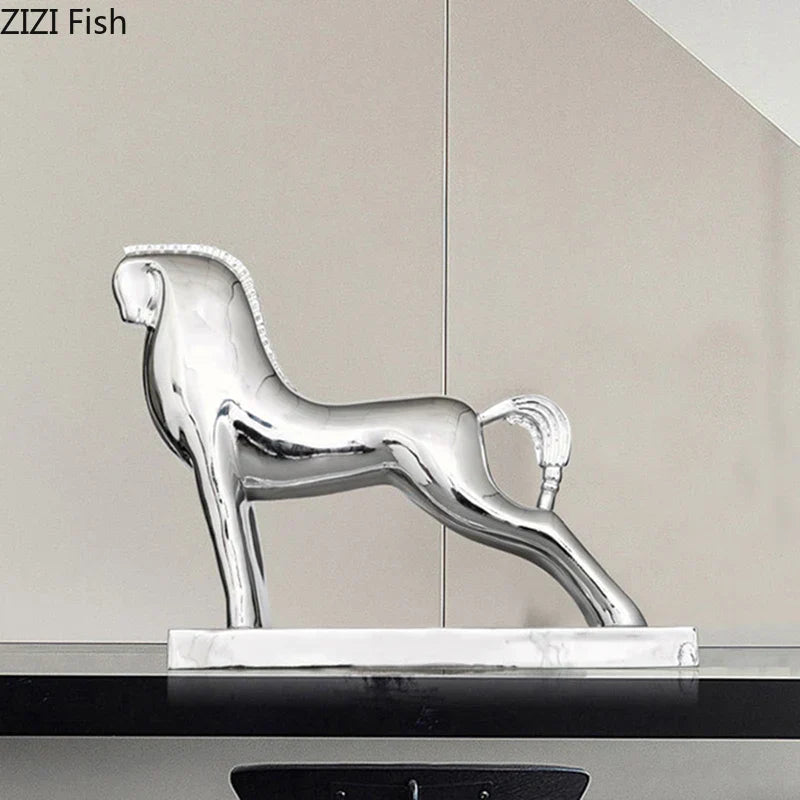 DecorBites™ Horse Resin Sculpture Modern Desk Decoration Ornaments Room Decor Aesthetics