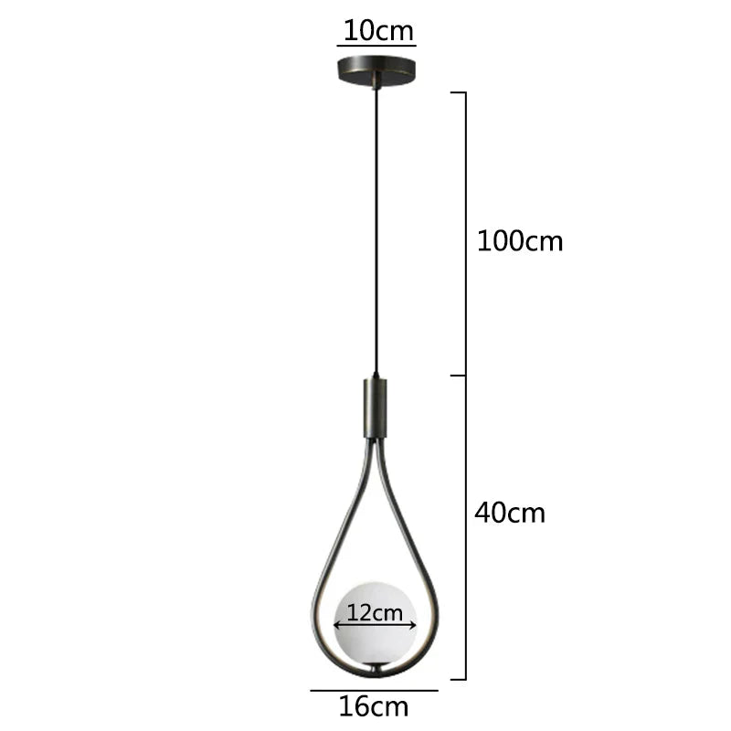 DecorBites™ Glass Ball Brass Wall Lamp LED Bedroom Living Room Lighting