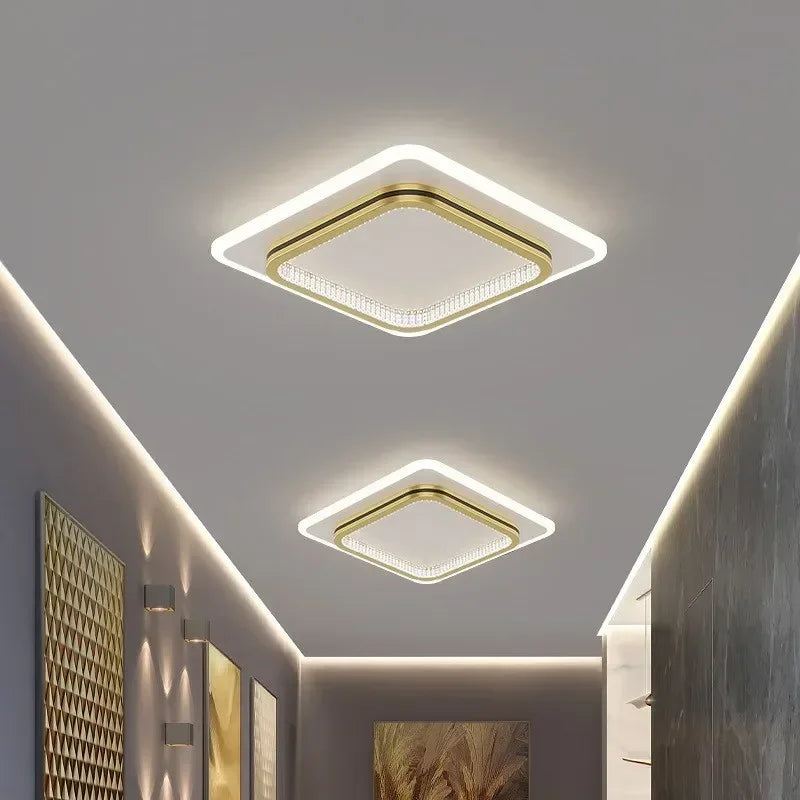 DecorBites™ Crystal Ceiling Lights: Modern LED Indoor Lighting Fixtures for Home Entrance