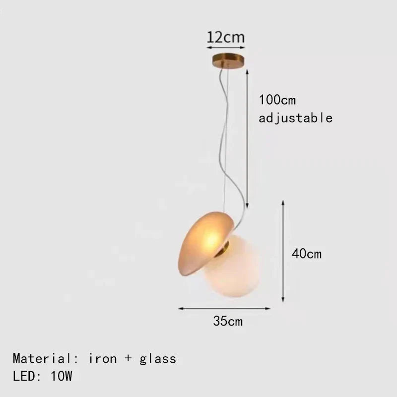 DecorBites™ Glass Indoor Pendant Lights for Dining Room Kitchen Bar Shop