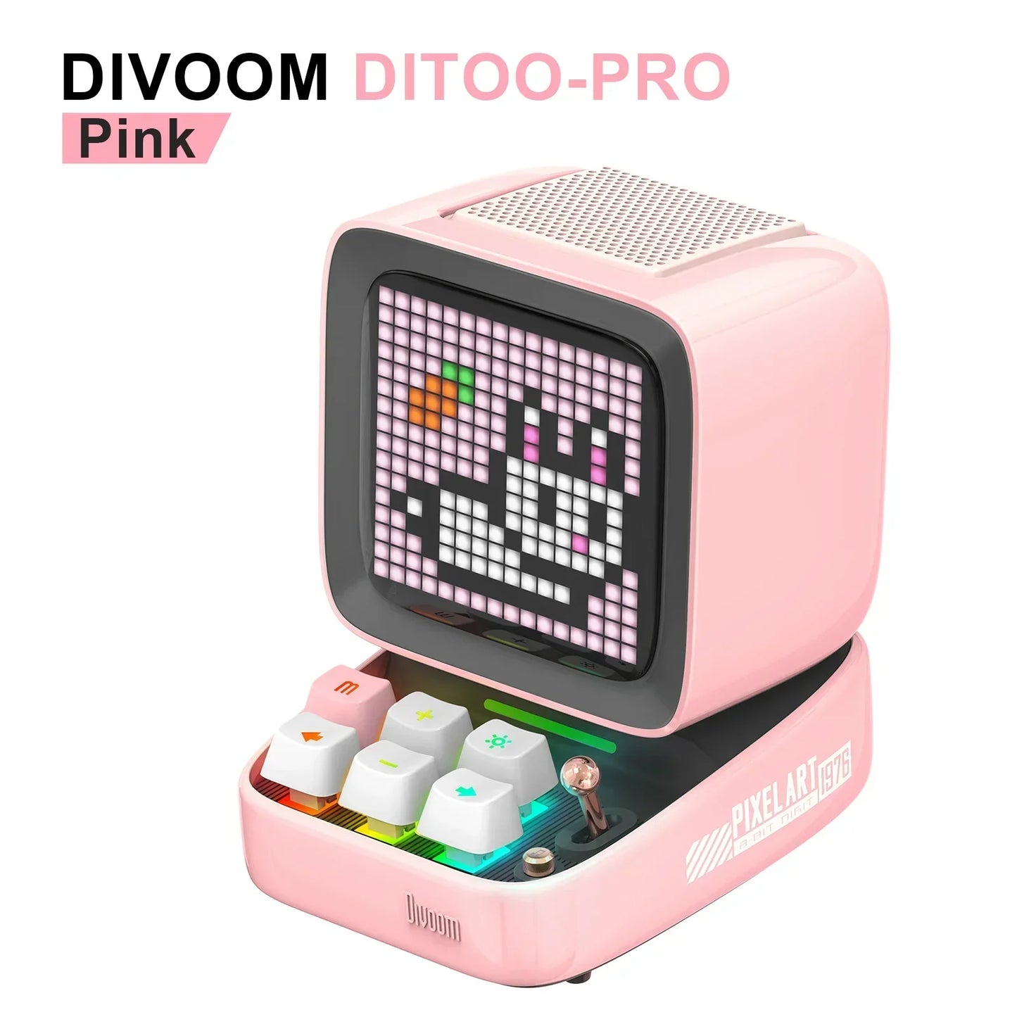 DecorBites™ Ditoo-Pro Retro Pixel Art Speaker Alarm Clock LED Display Home Decoration
