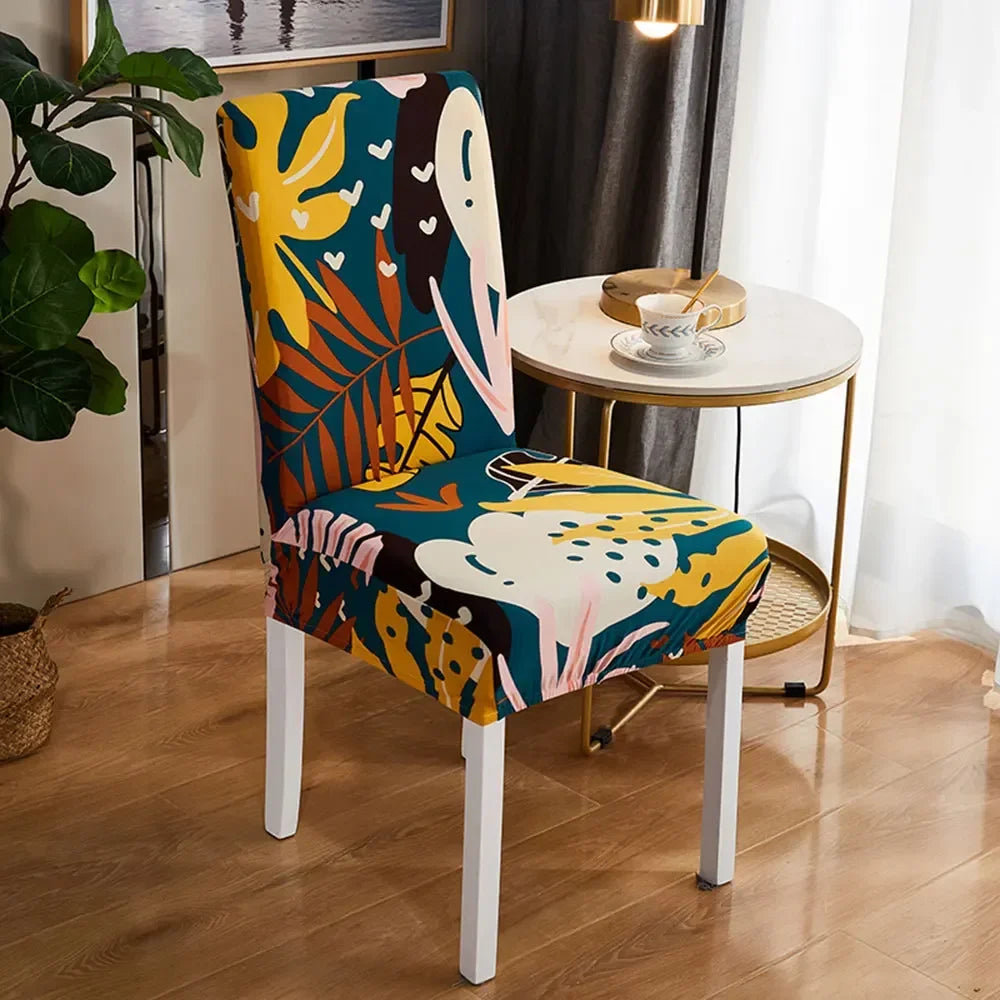 DecorBites™ Bohemian Mandala Stretch Chair Cover Slipcovers - Elastic Seat Case for Banquets