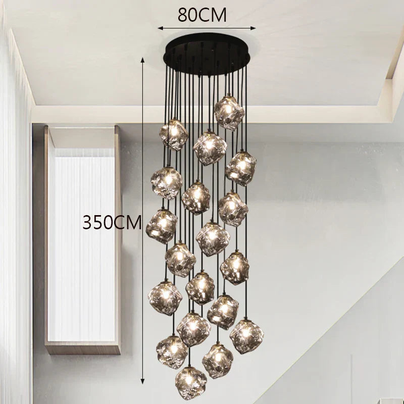 DecorBites™ LED Pendant Staircase Chandeliers Hanging Light Indoor Lighting