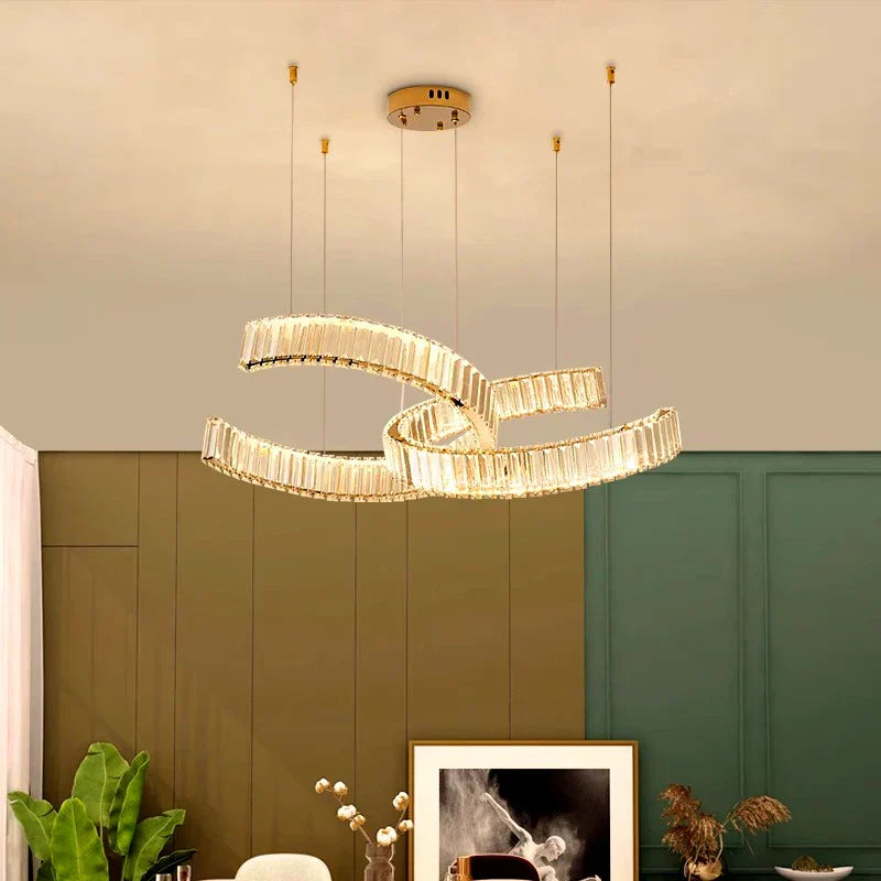 DecorBites™ Crystal Chandelier for Modern Home Decoration and Interior Lighting