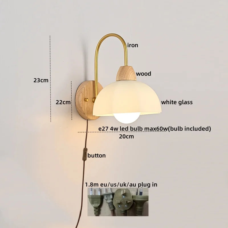 DecorBites™ LED Wall Lamps: Nordic Modern Design for Home Decor, Living Room, Bar, Stair - Pull Chain Switch