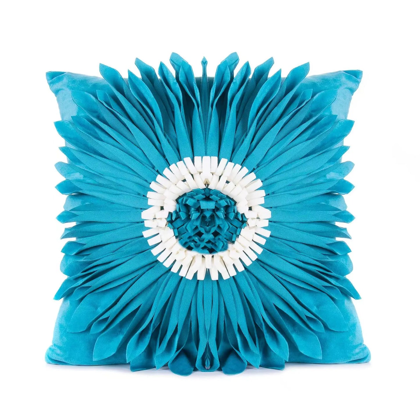 DecorBites™ Geometric Tufted Tassel Cushion Cover Cotton Canvas Fall Pillow Cover