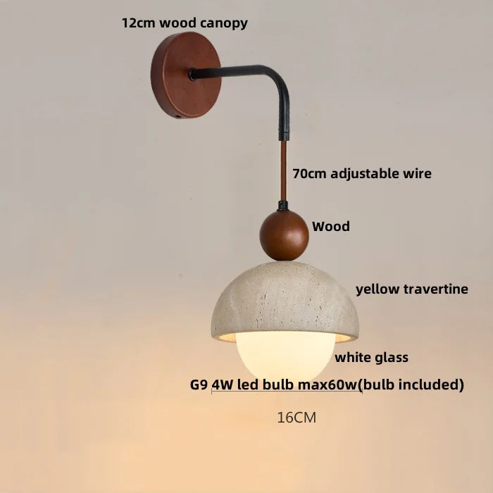 DecorBites™ LED Wall Lights Modern Pull Chain Switch Bedside Lamp Wandlamp