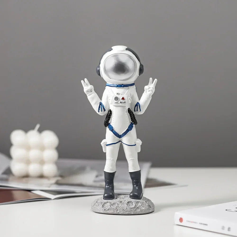DecorBites™ Astronaut Resin Figurines: Modern Space Ornaments for Home Decor and Gift