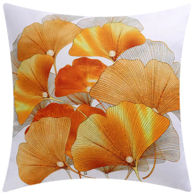 DecorBites™ Blue Floral Cushion Cover 45x45cm for Modern Home Decor & Office Sofa