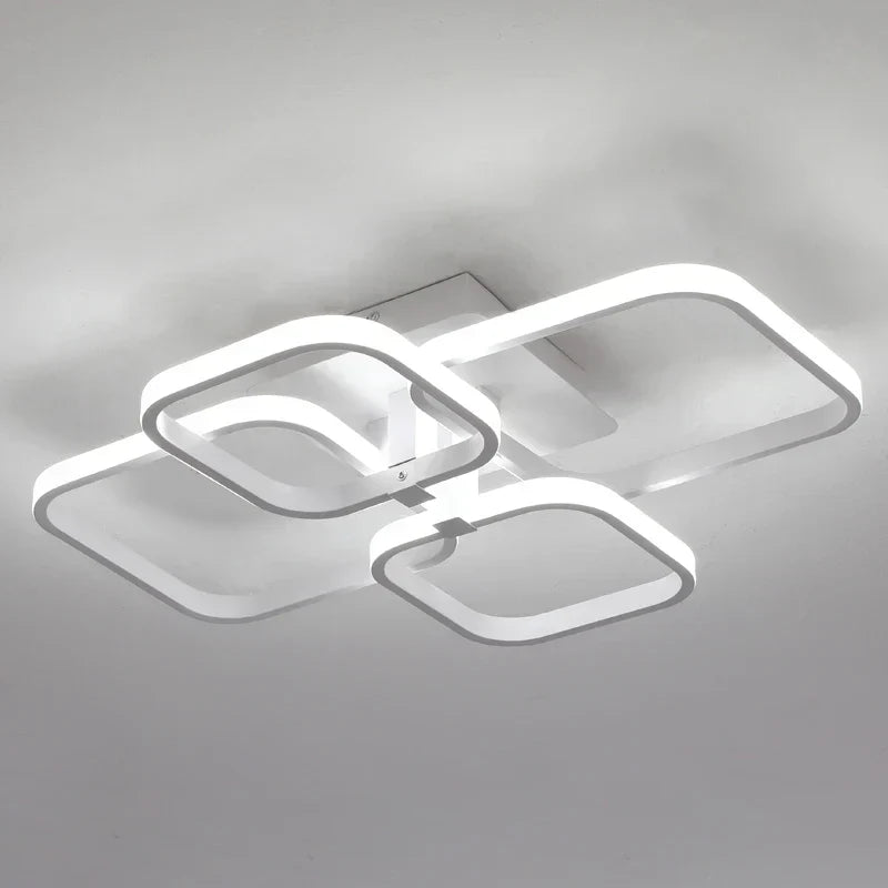 DecorBites™ LED Square Chandelier Ceiling Light for Living Room Bedroom