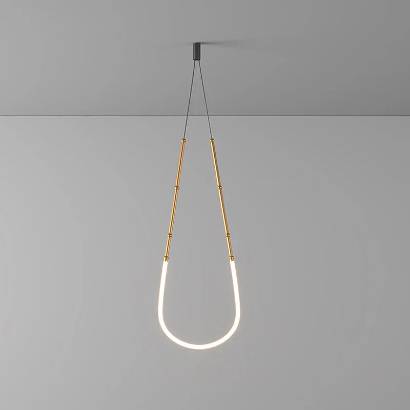 DecorBites™ Art Deco Gold Black LED Designer Pendant Light for Dinning Room