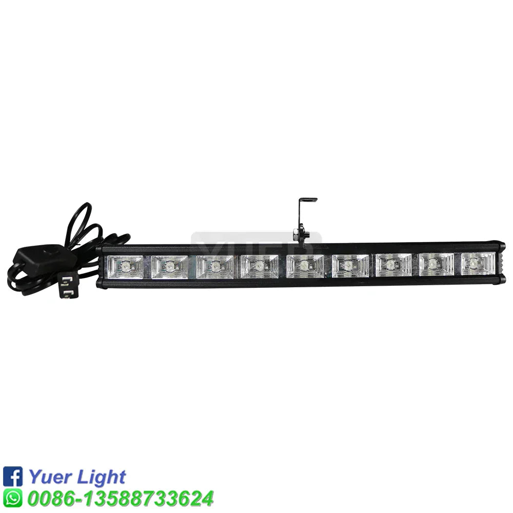 DecorBites™ 9X2w UV LED Disco Party Bar Lights for Indoor DJ, Flat Dyeing Aluminum UV Disinfection