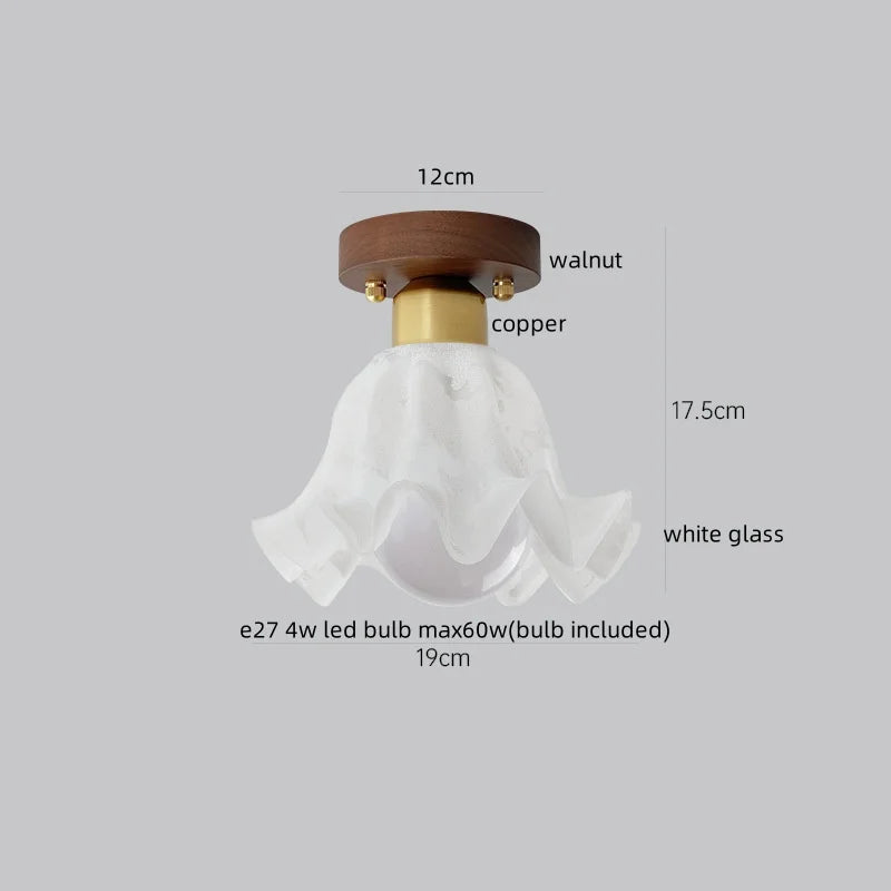 DecorBites™ LED Wood Acrylic Ceiling Lamp Modern Art Decor Light Fixture