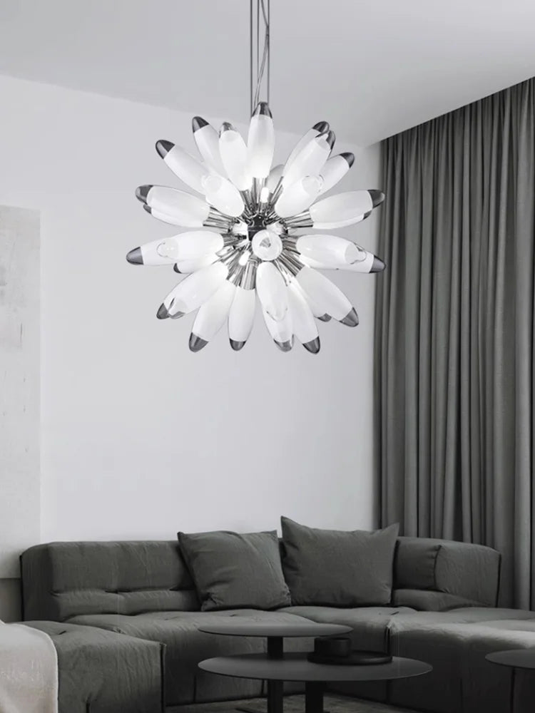 DecorBites™ LED Globe 2025 Chandelier in Chrome/Gold - Spectacular Lighting Fixture