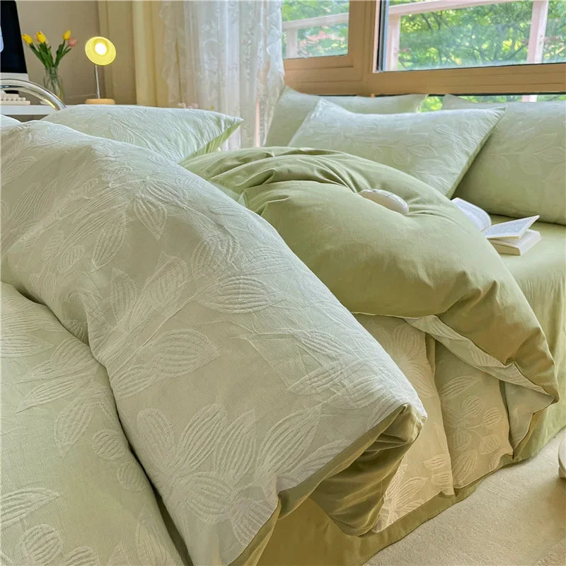DecorBites™ Cotton Three-Layer 3Pcs Bedding Set - Soft, Breathable, and Comfortable
