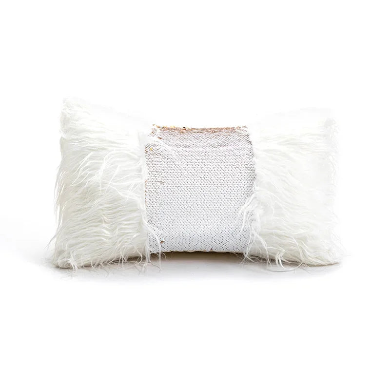 DecorBites™ Cartoon Christmas Pillow Covers: Festive Decor for Sofa - Embroidered Design