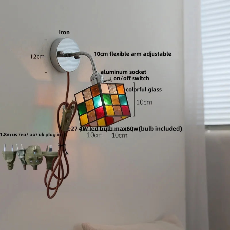 DecorBites™ LED Wall Lamp Sconce with Pull Chain Switch and Flexible Arm