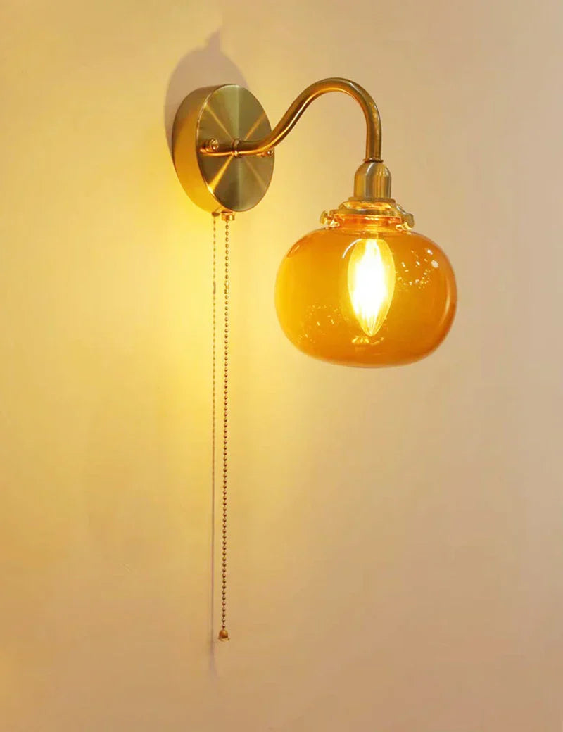 DecorBites™ Glass Decor Wall Sconce Lamp Lighting for Bedroom Living Room