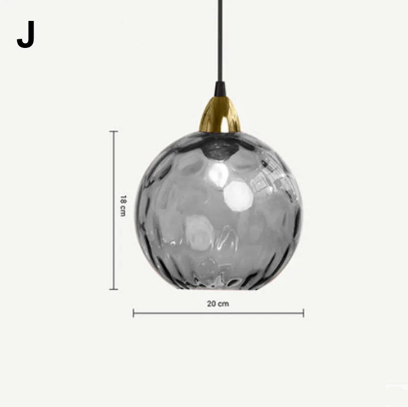 DecorBites™ Glass Ball Lustre Pendant Lights - Modern Kitchen Hanging Fixture