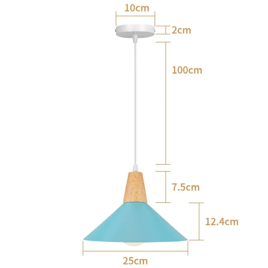 DecorBites™ Blue Nordic Pendant Lights E27 Modern Hanging Lamps for Living Dining Kitchen