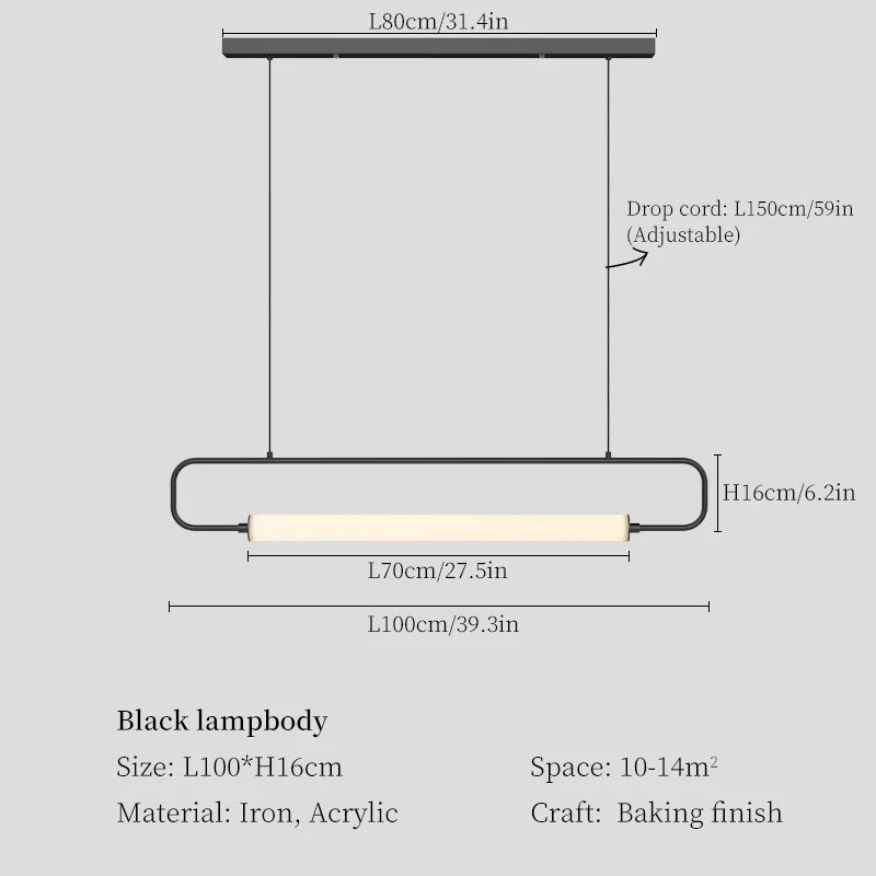 DecorBites™ LED Pendant Chandelier for Dining Room, Living Room, and Restaurant