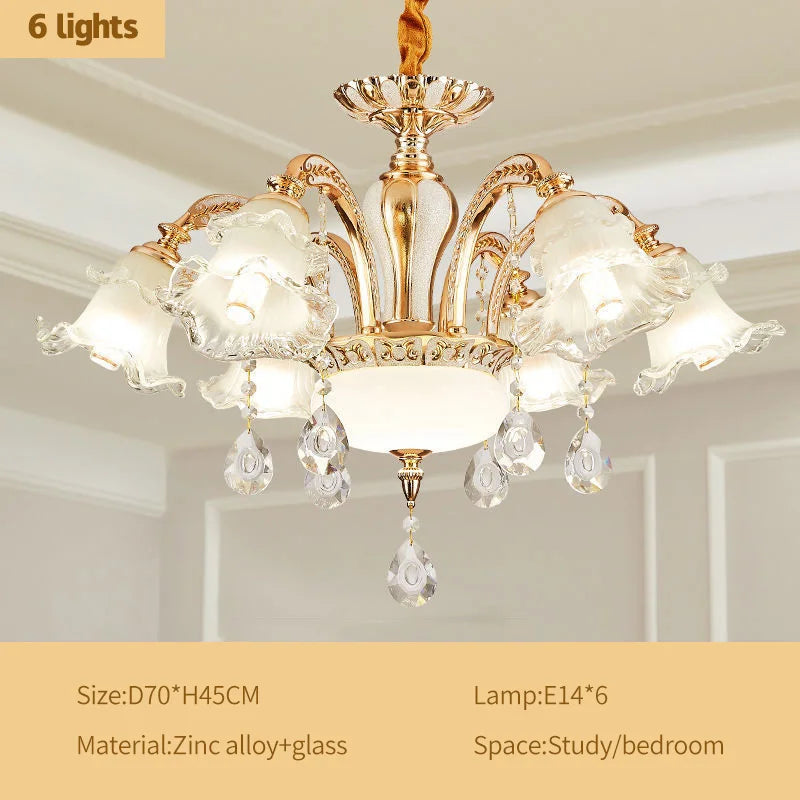 DecorBites™ Crystal Ceiling Chandelier: Nordic Modern Luxury for Living Room, Hotel, Lobby.