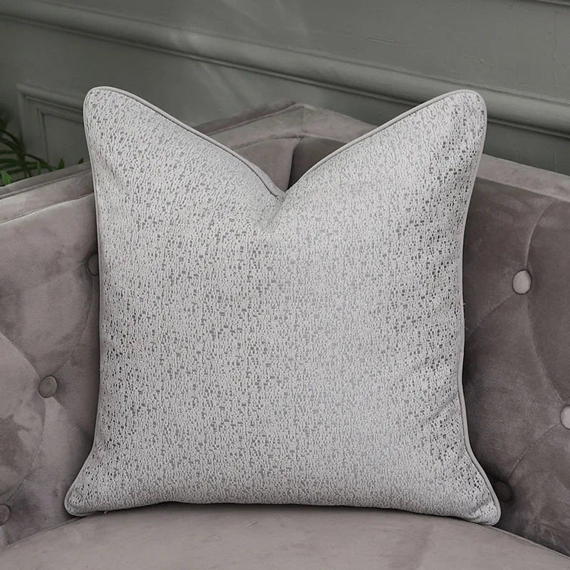 DecorBites™ Frosted Gold Satin Lumbar Pillow Covers - Luxe Sofa Cushion Cases