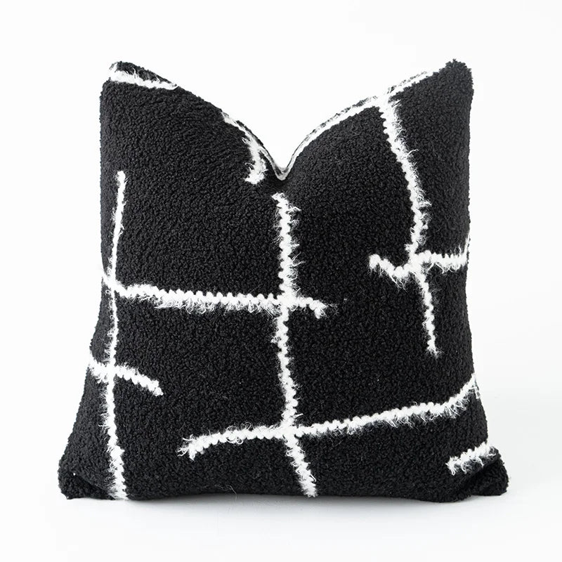 DecorBites™ Cozy Green Handmade Pillow Cover 45x45cm - Nordic Fall Winter Home Decor