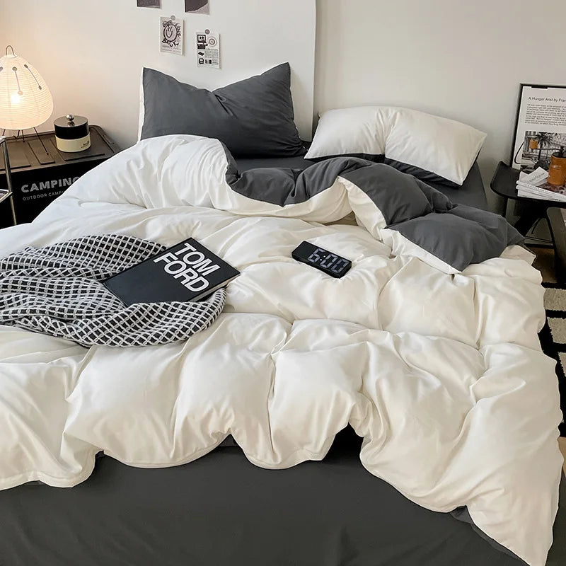 DecorBites™ Cotton Bed Sets Comforter Cover Set with Corner Ties