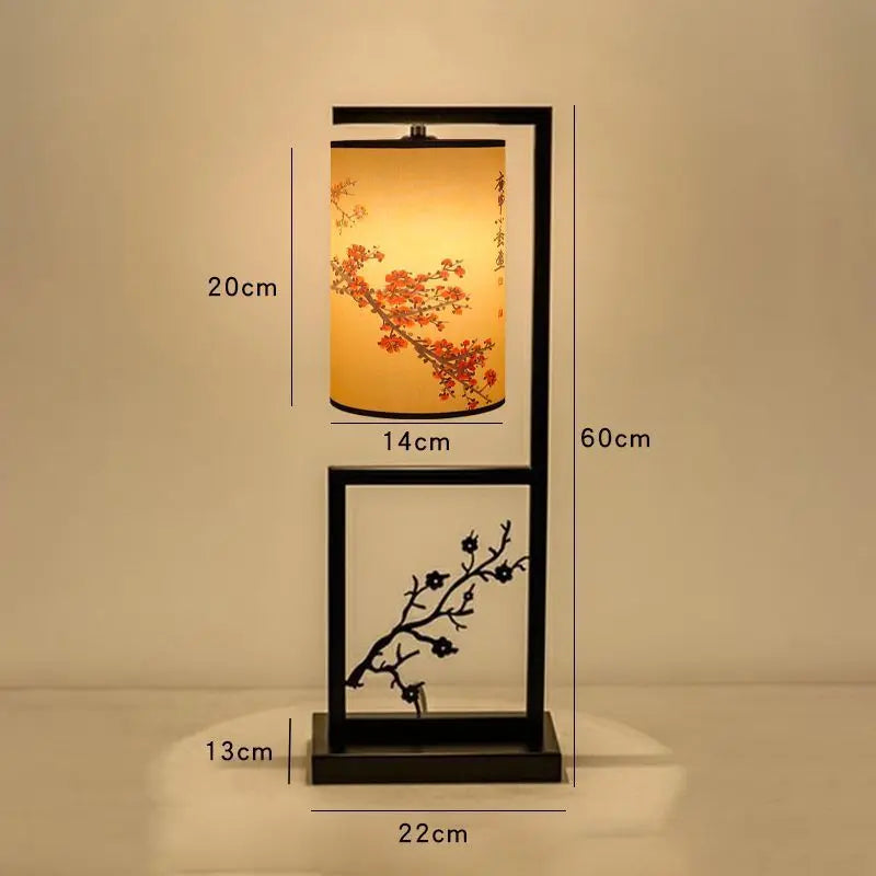 DecorBites™ Ancient Plum Blossom Chinese Style Floor Lamp - Creative Printing Picture