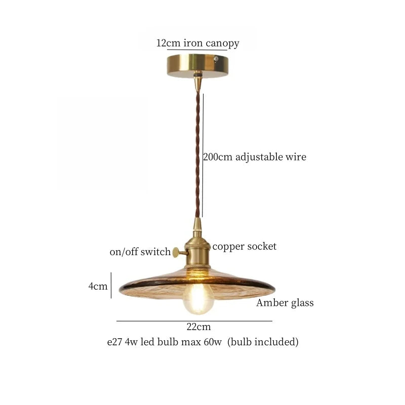 DecorBites™ Brass Glass Lotus Leaf LED Pendant Lamp: Nordic Minimalism for Living, Dining, Bedroom