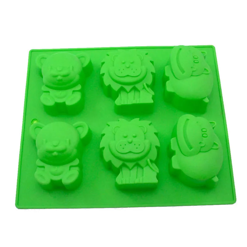 DecorBites™ Lion Hippo Silicone Mold: DIY Baking Chocolate Fondant Mold