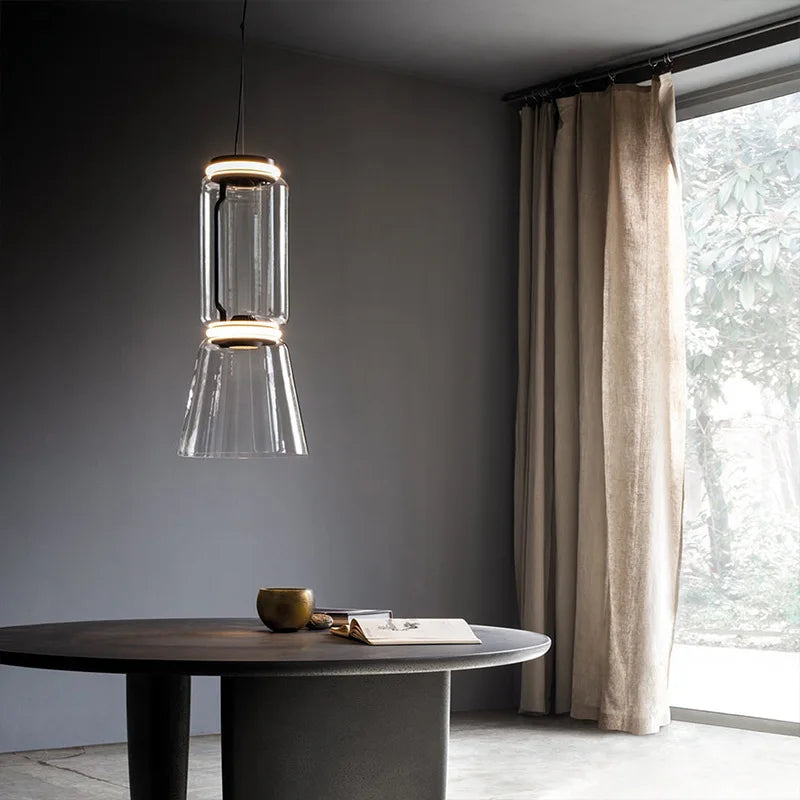DecorBites™ Glass LED Pendant Light - Stylish and Modern Illumination for Various Spaces
