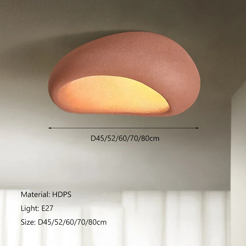 DecorBites™ Cream Ceiling Chandelier Nordic Minimalist Wabi Sabi Style Bedroom Coffee Room Lights Fixtures