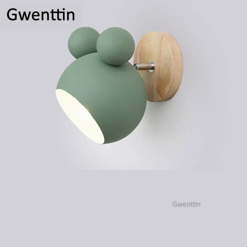 DecorBites™ Cartoon Mouse Wall Lamp | Nordic LED Sconce for Kids' Room & Bedroom